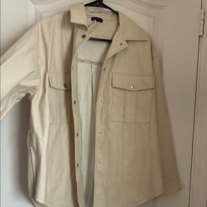 Shinestar Men's Tan Shirt Jacket